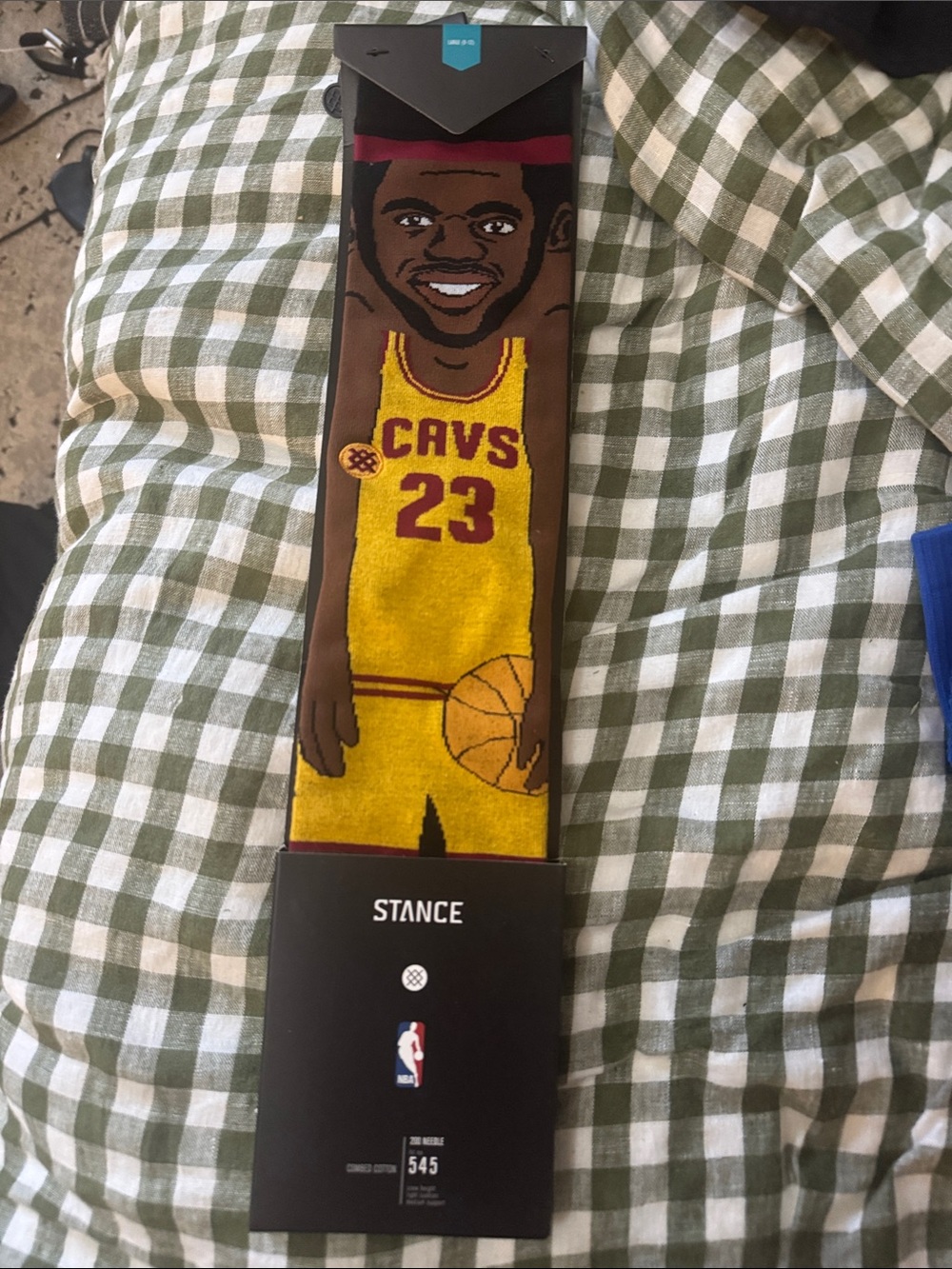 Stance Yellow & Brown Cavaliers LeBron 23 Novelty Crew Socks